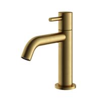 Fonteinkraan Hotbath Archie Geborsteld Messing PVD - thumbnail