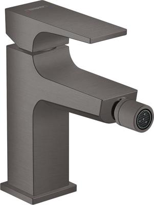 Hansgrohe Metropol ééngreeps bidetmengkraan mer afvoerpluggarnituur, Brushed Black Chrome