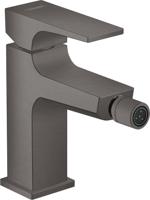 Hansgrohe Metropol ééngreeps bidetmengkraan mer afvoerpluggarnituur, Brushed Black Chrome - thumbnail