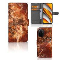 Poco F3 | Xiaomi Mi 11i Bookcase Marmer Bruin - thumbnail