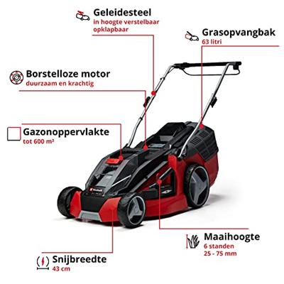 EINHELL Accu grasmaaier GE-CM 43 Li M Kit - thumbnail