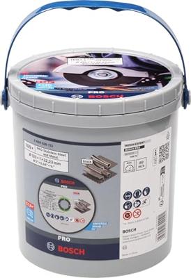Bosch Accessoires 100x Doorslijpschijf Inox (RVS) 125X1X22.23 in emmer - 2608626113