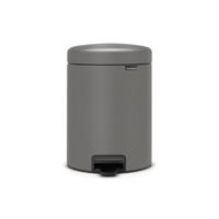 Brabantia pedaalemmer Newlcon 5 liter mineral concrete grey - thumbnail