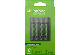 GP M451 USB batterijlader + 4x ReCyko AAA 960mAh batterijen GP M451 USB batterijlader + 4x ReCyko AAA 960mAh batterijen