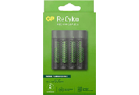 GP M451 USB batterijlader + 4x ReCyko AAA 960mAh batterijen - thumbnail