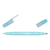 Tombow • twintone dual-tip brushpen aqua - thumbnail