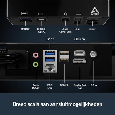 Arctic Mini-PC (HTPC) ACPCC00006A AMD Ryzen 7 Pro 5700G 4.5 GHz 32 GB RAM 1 TB SSD AMD Radeon RX Vega 8 Niet beschikbaar ACPCC00006A