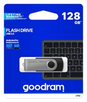 Goodram UTS2-1280K0R11 USB flash drive 128 GB USB Type-A 2.0 Zwart, Zilver - thumbnail