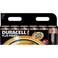 Duracell Plus Power Alkalinebatterijen, type D, 6 stuks - thumbnail