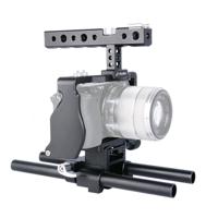 YELANGU C6 camera video kooi handvat stabilisator voor Sony A6000/A6300/A6500/A6400 (zwart) - thumbnail