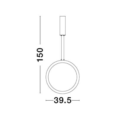 Lyora Ronde hanglampChange Ø 39,5cm zwart - 9070165