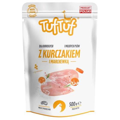 TUF TUF gemalen kip met wortels - nat hondenvoer - 500g