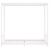 Kinderbedframe 80x200 cm massief grenenhout wit - thumbnail