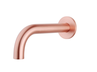 Wiesbaden Caral inbouw uitloop 20 cm messing geborsteld koper - thumbnail