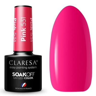 Claresa uv/led gellak 5ml pink 531 rainbow explosion