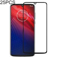 25 stuks volledige lijm volledige cover Screen Protector gehard glas film voor Motorola Moto Z4 - thumbnail