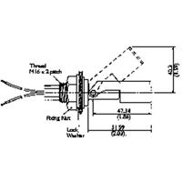 TE Connectivity Sensor LS803-51 Vlotterschakelaar 250 V/AC, 100 V/DC 1 A 1x NO, 1x NC IP65 1 stuk(s) - thumbnail