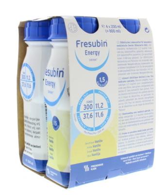 Fresubin Energy drink vanille 200ml (4 st)