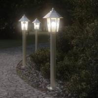VidaXL Buitenvloerlamp 80 cm roestvrijstaal zilverkleurig - thumbnail