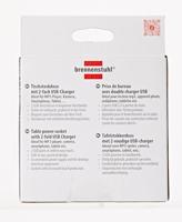 Brennenstuhl 1153500222 Stekkerdoos Zwart Randaarde stekker 1 stuk(s) - thumbnail