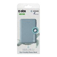 SBS eco-friendly powerbank 5,000 mAh blauw - thumbnail