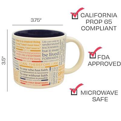 UPG Mok - Ik Drink Dus Ik Ben (Filosofie) Quote UPG Mok - Ik Drink Dus Ik Ben (Filosofie) Quote