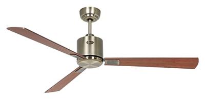 CasaFan ECO NEO III 132 MA-NB/KI WiFi Flügel Nussbaum/Kirsche Plafondventilator 27 W (Ø x h) 132 cm x 360 mm Antiek-messing Met afstandsbediening, Timer, Met
