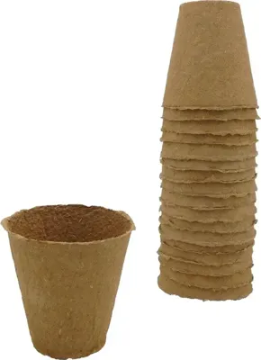 Biopotjes 8 cm set 18 stuks