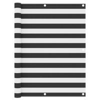 VidaXL Balkonscherm 120x600 cm oxford stof antraciet en wit - thumbnail