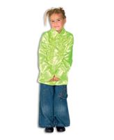 Ruche Blouse Neon Geel - thumbnail