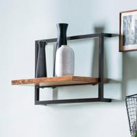 Artistiq Wandrek 'Jossue' Mangohout en metaal, 35 x 65cm - thumbnail