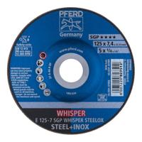 PFERD TOOLS 62212848 E 125-7 SGP WHISPER STEELOX Afbraamschijf gebogen Diameter 125 mm Boordiameter 22.23 mm RVS, Staal 10 stuk(s) - thumbnail