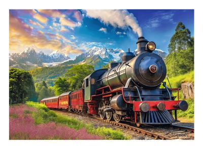 Intro Trefl puzzel van stoomtrein in de bergen 1000 stukjes - thumbnail