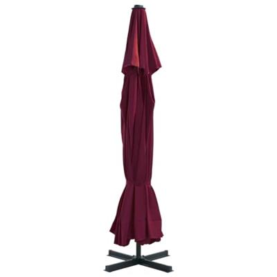 VidaXL Parasol met aluminium paal 500 cm bordeauxrood