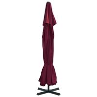 VidaXL Parasol met aluminium paal 500 cm bordeauxrood - thumbnail
