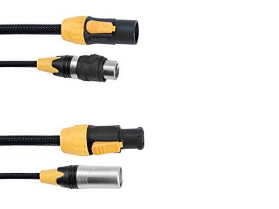Eurolite DMX IP T-con 3-pin XLR combikabel 1,5 meter Eurolite DMX IP T-con 3-pin XLR combikabel 1,5 meter