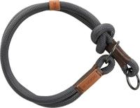 TRIXIE HALSBAND HOND BE NORDIC SLIP HALSBAND DONKERGRIJS / BRUIN 45X0,8 CM - thumbnail