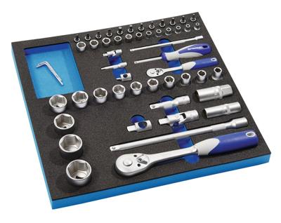 Promat/Tecwerk Gereedschapsmodule | 55-delig 2/3-module | dopsleutel - 4000871249