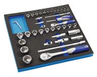 Promat/Tecwerk Gereedschapsmodule | 55-delig 2/3-module | dopsleutel - 4000871249 - thumbnail