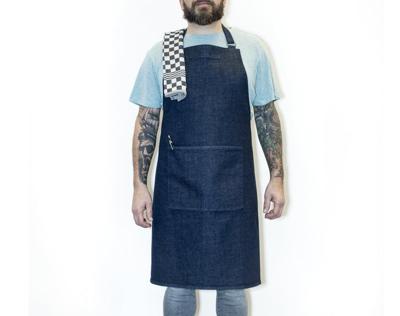 Bo Weevil Schort - denim - biologisch katoen