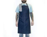 Bo Weevil Schort - denim - biologisch katoen - thumbnail