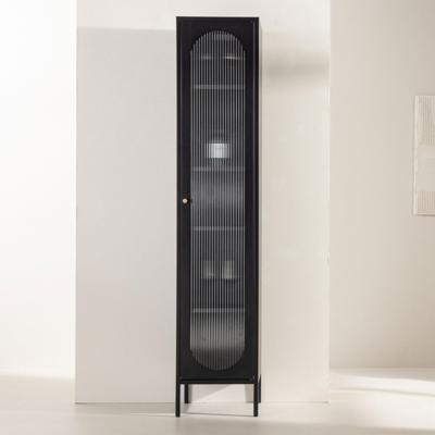 Nohr Vitrinekast 'Tilla' 180 x 37cm, kleur Zwart