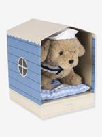 Pluchen hond Milou en zijn kussen KONGES SLOJD bruin - thumbnail