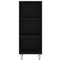 Dressoir 34,5x32,5x90 cm bewerkt hout zwart - thumbnail