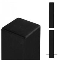 Zwart Stalen Paal Voor In Beton 8 x 8 x 268 CM - thumbnail