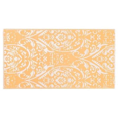 Buitenkleed 80x150 cm PP oranje en wit