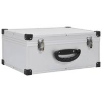 VidaXL Cd-koffer voor 60 cd&apos;s aluminium abs zilverkleurig - thumbnail