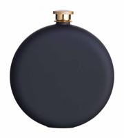 BarCraft heupfles 350 ml RVS matzwart/koper - thumbnail