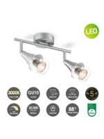 Home sweet home LED opbouwspot Vaya 2L Ø 26 cm - mat staal - thumbnail