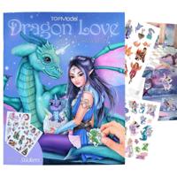 Van Der Doelen Topmodel stickerworld stickerboek dragon love - thumbnail